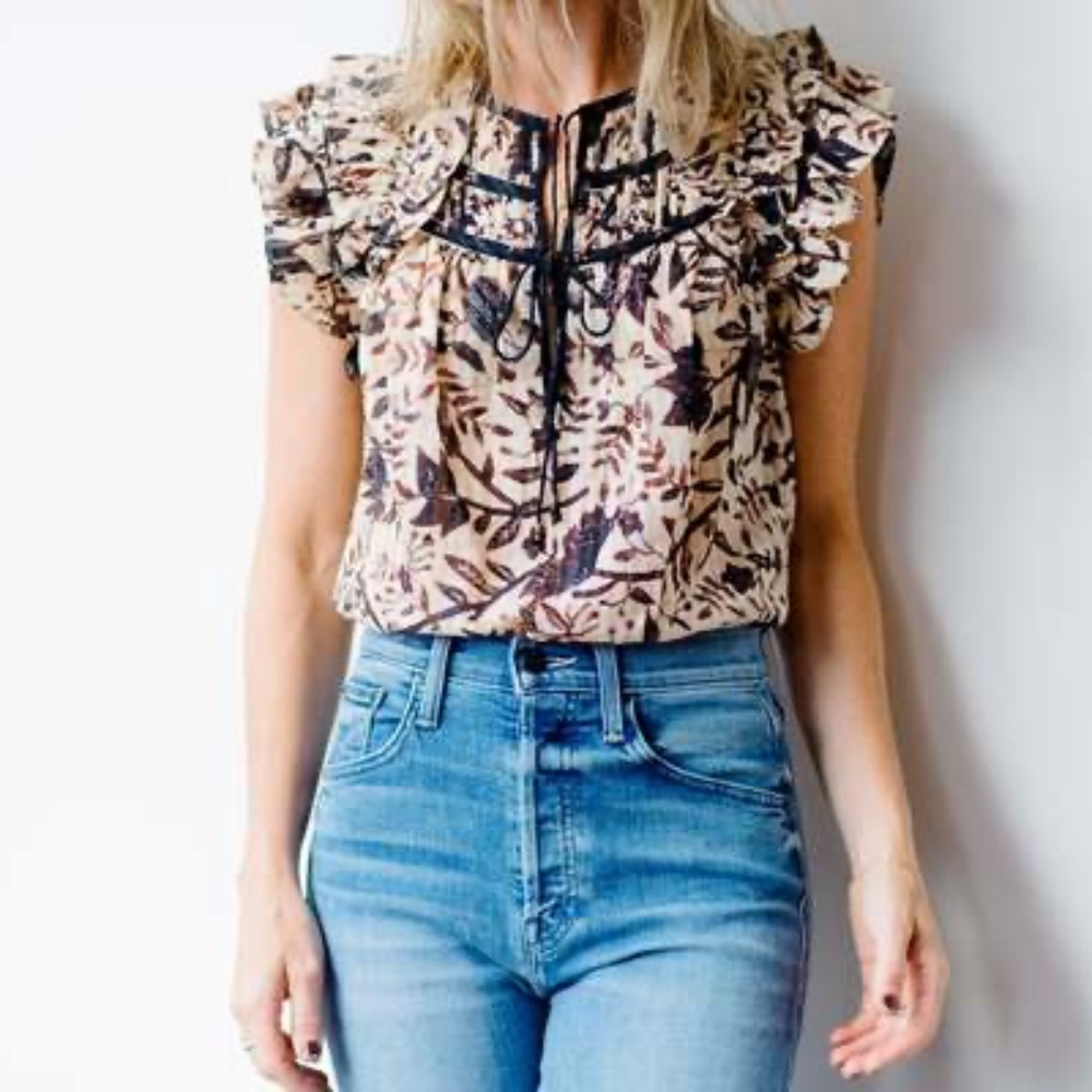 Ulla Johnson Asmara Top Plumeria - Size S / US 2